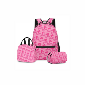 Barbie School Backpack Bag For Girls Kids Set