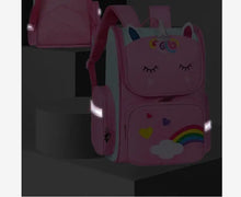 Cartoon Unicorn School Trolley Backpack Bag For Girls Kids Set