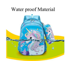 Children Unicorn Rolling School Trolley Backpack Bag For Girls kids Sets