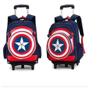 Superhero Spiderman School Trolley for Kids Boys Girls