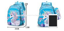 Children Unicorn Rolling School Trolley Backpack Bag For Girls kids Sets