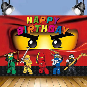 Cartoon Ninjago Birthday Theme Supplies