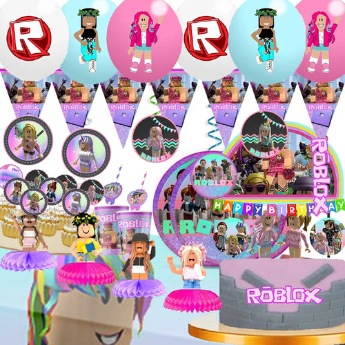 Cartoon Game Roblox Birthday Supplies For Kids