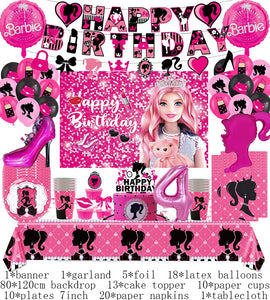 Barbie Birthday Theme Birthday Supplies