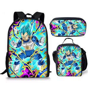 Dragon Ball Z Vegeta School Backpack Bag For Kids Boys