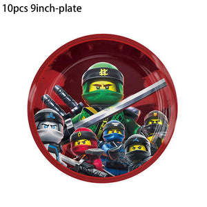 Cartoon Ninjago Birthday Theme Supplies