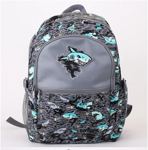 Cartoon Shark School Bag Backpack For Kids