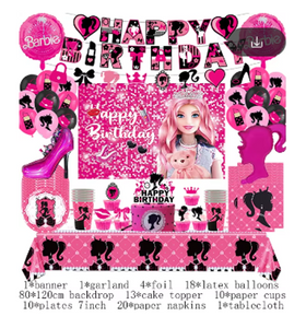 Barbie Birthday Theme Birthday Supplies