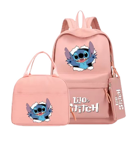 Stitch Lilo School Backpack Bag Set For Girls Boys