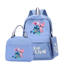 Stitch Lilo School Backpack Bag Set For Girls Boys