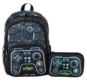 Smiggle Children Game Console Controller Handle Portable Schoolbag Backpack For Kids Boys