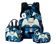 Roblox Fruit Blox School Backpack Bag Set For Kids Girls Boys