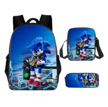 Cartoon Anime School Backpack Bag Set For Kids