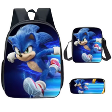 Cartoon Anime School Backpack Bag Set For Kids