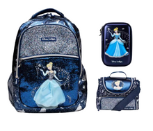 PrincesS Cinderella Cartoon School Bag For Kids Girls