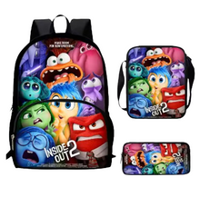 Cartoon Anime Inside Out School Backpack Bag Set For kids