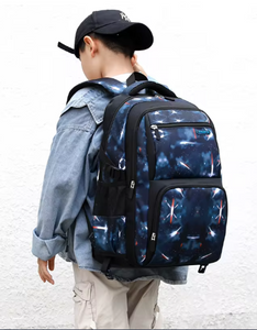 Primary Junior High Backpack for Boys Trolley School Bag Set