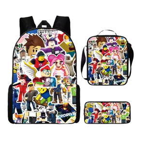 Roblox School Backpack Bag Set For Kids