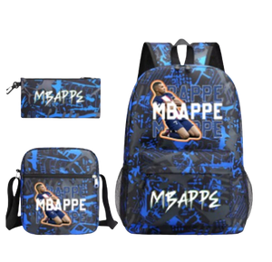 Soccer Football Player School Backpack Bag Set