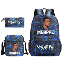 Soccer Football Player School Backpack Bag Set