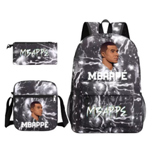 Soccer Football Player School Backpack Bag Set