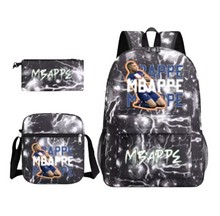 Soccer Football Player School Backpack Bag Set