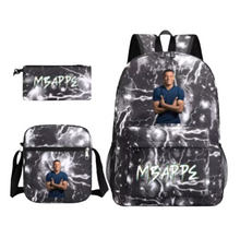 Soccer Football Player School Backpack Bag Set