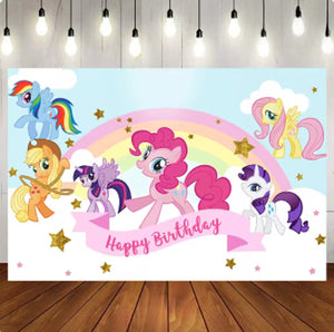 Cartoon My Little Pony Birthday Supplies