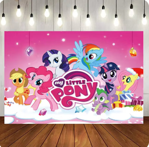 Cartoon My Little Pony Birthday Supplies