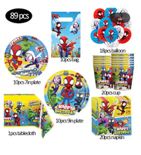 Spiderman and Friends Birthday Theme Supplies