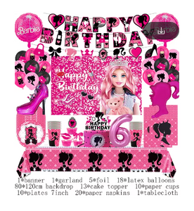 Barbie Birthday Theme Birthday Supplies