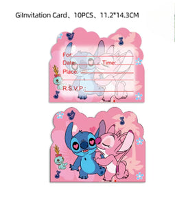 Cartoon Lilo and Stitch Birthday Theme Supplies