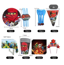 Cartoon Ninjago Birthday Theme Supplies