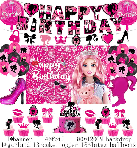 Barbie Birthday Theme Birthday Supplies