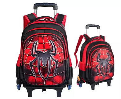 Superhero Spiderman School Trolley for Kids Boys Girls