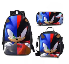 Cartoon Anime School Backpack Bag Set For Kids