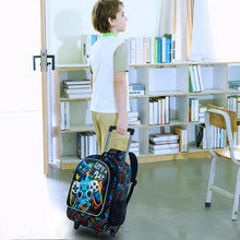 Rolling Backpack Rocket Trolley Bag For Kids