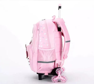 Sanrio Hello Kitty School Trolley Backpack Bag For Kids Girls