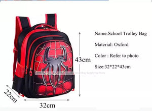 Superhero Spiderman School Trolley for Kids Boys Girls